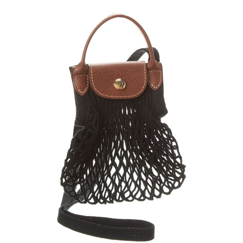 Longchamp Le Pliage Filet Extra Small Mesh Handle Bag With Strap